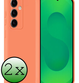 BASEY. BASEY. Samsung Galaxy S25 Hoesje Siliconen - Perzik - 2 PACK