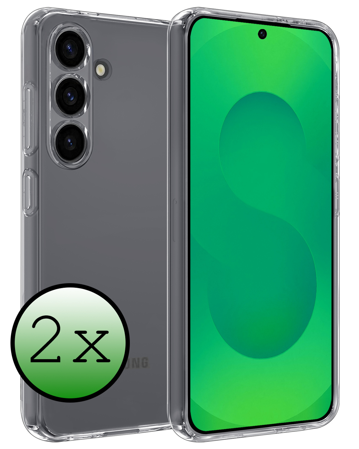 BASEY. BASEY. Samsung Galaxy S25 Hoesje Siliconen - Transparant - 2 PACK