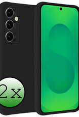 BASEY. BASEY. Samsung Galaxy S25 Hoesje Siliconen - Zwart - 2 PACK