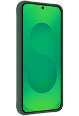 BASEY. BASEY. Samsung Galaxy S25 Hoesje Siliconen Met Screenprotector - Donkergroen