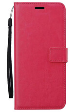 BASEY. BASEY. Samsung Galaxy S25 Hoesje Bookcase - Donkerroze