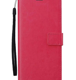 BASEY. BASEY. Samsung Galaxy S25 Hoesje Bookcase - Donkerroze