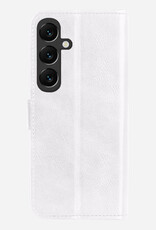 BASEY. BASEY. Samsung Galaxy S25 Hoesje Bookcase Met Screenprotector - Wit