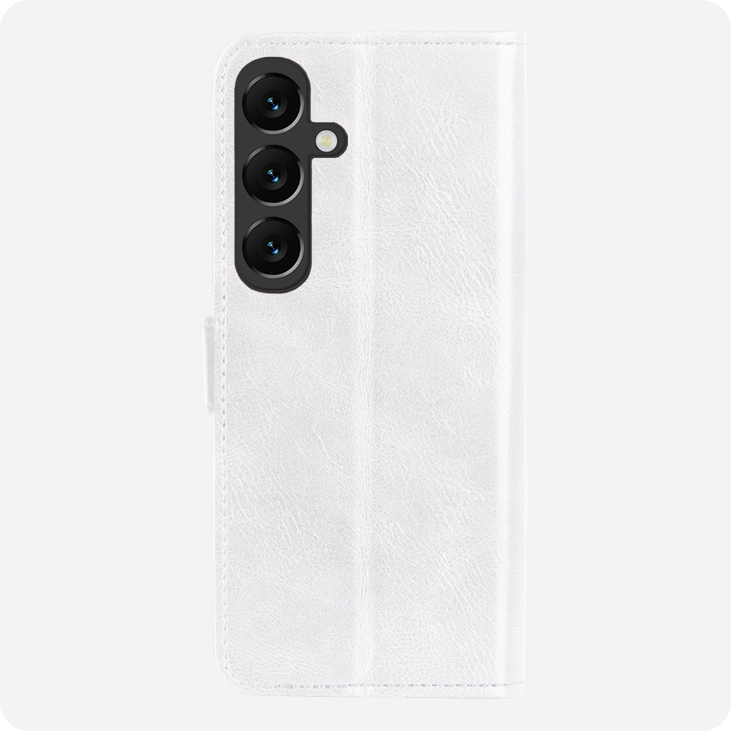 BASEY. BASEY. Samsung Galaxy S25 Hoesje Bookcase Met Screenprotector - Wit