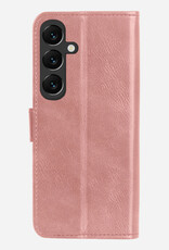 BASEY. BASEY. Samsung Galaxy S25 Hoesje Bookcase Met 2x Screenprotector - Rose Goud