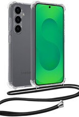 BASEY. BASEY. Samsung Galaxy S25 Plus Hoesje Transparant Shockproof Met Zwart Koord