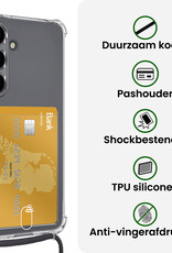 BASEY. BASEY. Samsung Galaxy S25 Plus Hoesje Pashouder met Koord - 2 PACK