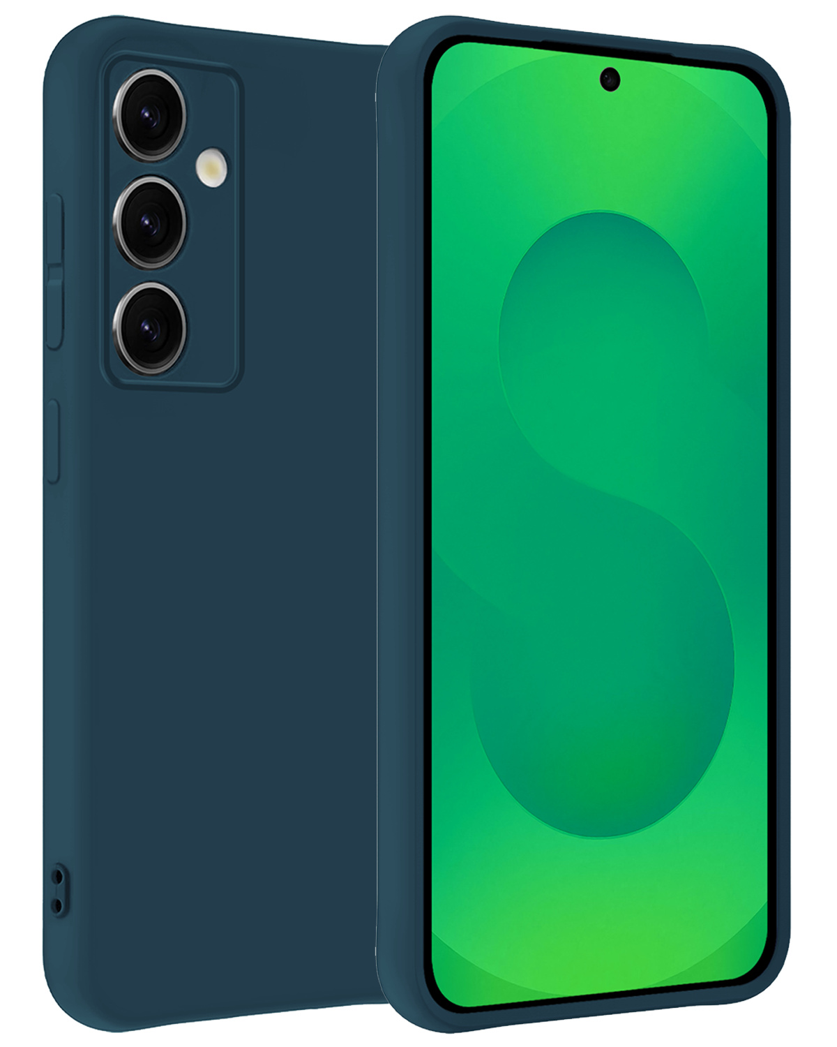 BASEY. BASEY. Samsung Galaxy S25 Plus Hoesje Siliconen - Donkerblauw