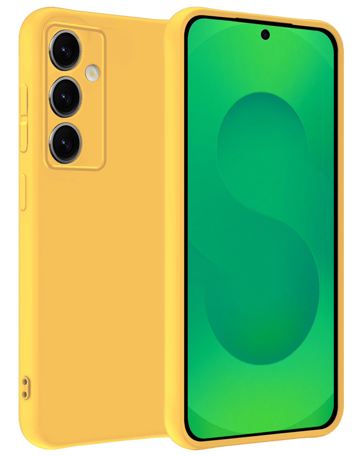 BASEY. BASEY. Samsung Galaxy S25 Plus Hoesje Siliconen - Geel