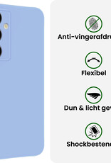 BASEY. BASEY. Samsung Galaxy S25 Plus Hoesje Siliconen - Lichtblauw