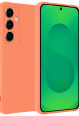 BASEY. BASEY. Samsung Galaxy S25 Plus Hoesje Siliconen - Perzik