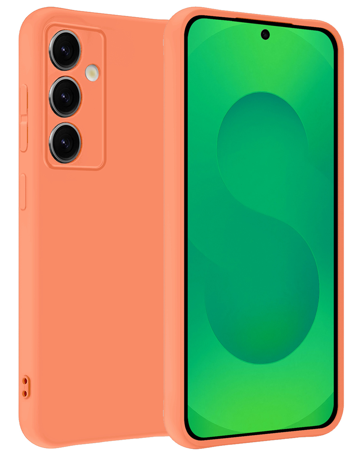 BASEY. BASEY. Samsung Galaxy S25 Plus Hoesje Siliconen - Perzik