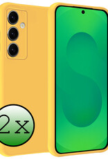 BASEY. BASEY. Samsung Galaxy S25 Plus Hoesje Siliconen - Geel - 2 PACK