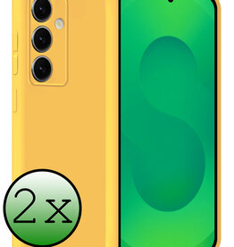 BASEY. BASEY. Samsung Galaxy S25 Plus Hoesje Siliconen - Geel - 2 PACK