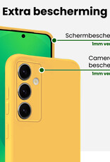 BASEY. BASEY. Samsung Galaxy S25 Plus Hoesje Siliconen - Geel - 2 PACK