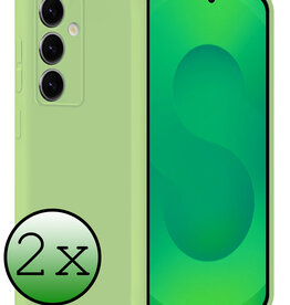 BASEY. BASEY. Samsung Galaxy S25 Plus Hoesje Siliconen - Groen - 2 PACK