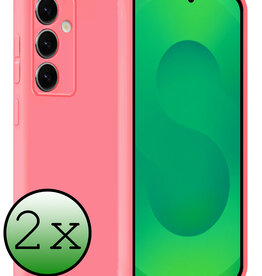 BASEY. BASEY. Samsung Galaxy S25 Plus Hoesje Siliconen - Lichtroze - 2 PACK