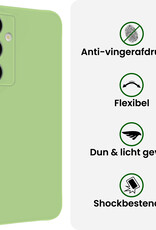 BASEY. BASEY. Samsung Galaxy S25 Plus Hoesje Siliconen Met Screenprotector - Groen