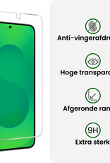 BASEY. BASEY. Samsung Galaxy S25 Plus Hoesje Siliconen Met Screenprotector - Groen