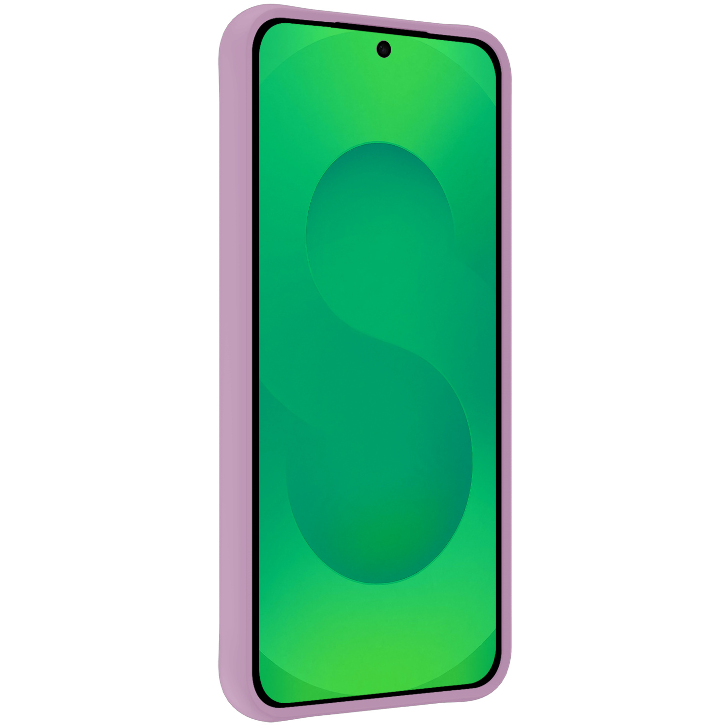 BASEY. BASEY. Samsung Galaxy S25 Plus Hoesje Siliconen Met 2x Screenprotector - Lila