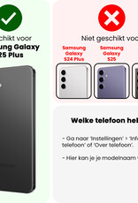 BASEY. BASEY. Samsung Galaxy S25 Plus Hoesje Bookcase Met 2x Screenprotector - Bruin