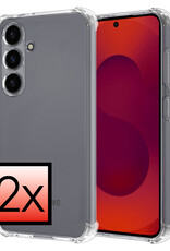NoXx NoXx Samsung Galaxy S25 Hoesje Shockproof - Transparant - 2 PACK