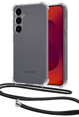 NoXx NoXx Samsung Galaxy S25 Hoesje Transparant Shockproof Met Zwart Koord