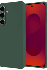 NoXx NoXx Samsung Galaxy S25 Hoesje Siliconen - Donkergroen