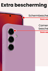 NoXx NoXx Samsung Galaxy S25 Hoesje Siliconen - Lila