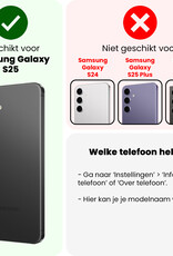 NoXx NoXx Samsung Galaxy S25 Hoesje Siliconen - Perzik - 2 PACK