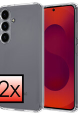 NoXx NoXx Samsung Galaxy S25 Hoesje Siliconen - Transparant - 2 PACK