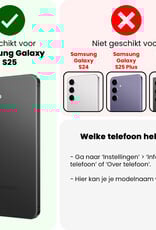 NoXx NoXx Samsung Galaxy S25 Hoesje Siliconen - Transparant - 2 PACK