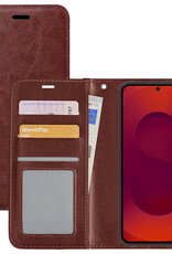 NoXx NoXx Samsung Galaxy S25 Hoesje Bookcase - Bruin