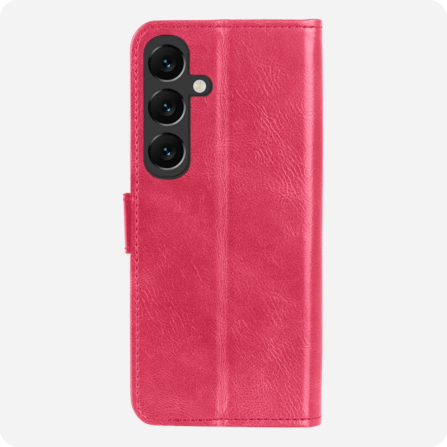 NoXx NoXx Samsung Galaxy S25 Hoesje Bookcase - Donkerroze