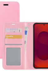 NoXx NoXx Samsung Galaxy S25 Hoesje Bookcase - Lichtroze