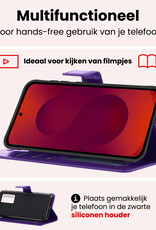 NoXx NoXx Samsung Galaxy S25 Hoesje Bookcase - Paars