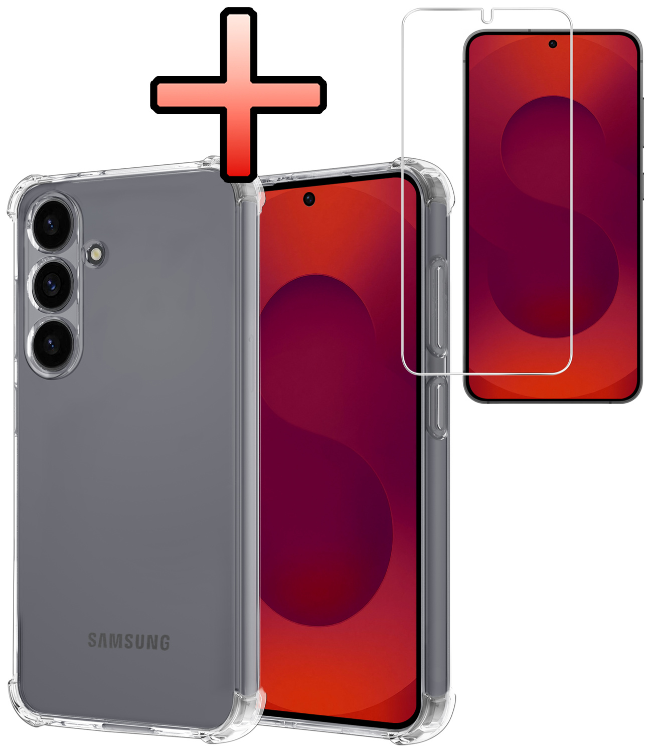 NoXx NoXx Samsung Galaxy S25 Plus Hoesje Shockproof Met Screenprotector