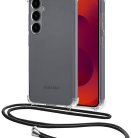 NoXx NoXx Samsung Galaxy S25 Plus Hoesje Transparant Shockproof Met Zwart Koord