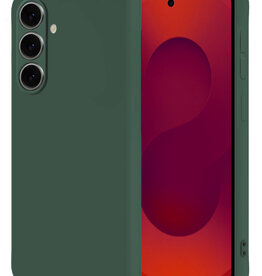 NoXx NoXx Samsung Galaxy S25 Plus Hoesje Siliconen - Donkergroen