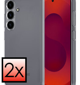 NoXx NoXx Samsung Galaxy S25 Plus Hoesje Siliconen - Transparant - 2 PACK