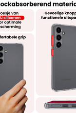 NoXx NoXx Samsung Galaxy S25 Plus Hoesje Siliconen Met Screenprotector - Transparant