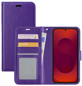 NoXx NoXx Samsung Galaxy S25 Plus Hoesje Bookcase - Paars