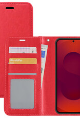 NoXx NoXx Samsung Galaxy S25 Plus Hoesje Bookcase - Rood