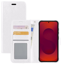 NoXx NoXx Samsung Galaxy S25 Plus Hoesje Bookcase - Wit