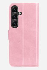 NoXx NoXx Samsung Galaxy S25 Plus Hoesje Bookcase Met Screenprotector - Lichtroze