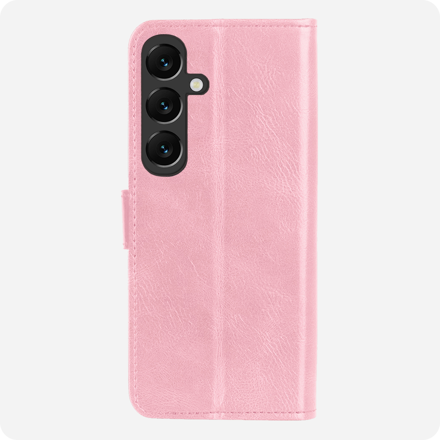 NoXx NoXx Samsung Galaxy S25 Plus Hoesje Bookcase Met Screenprotector - Lichtroze
