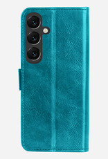NoXx NoXx Samsung Galaxy S25 Plus Hoesje Bookcase Met 2x Screenprotector - Turquoise