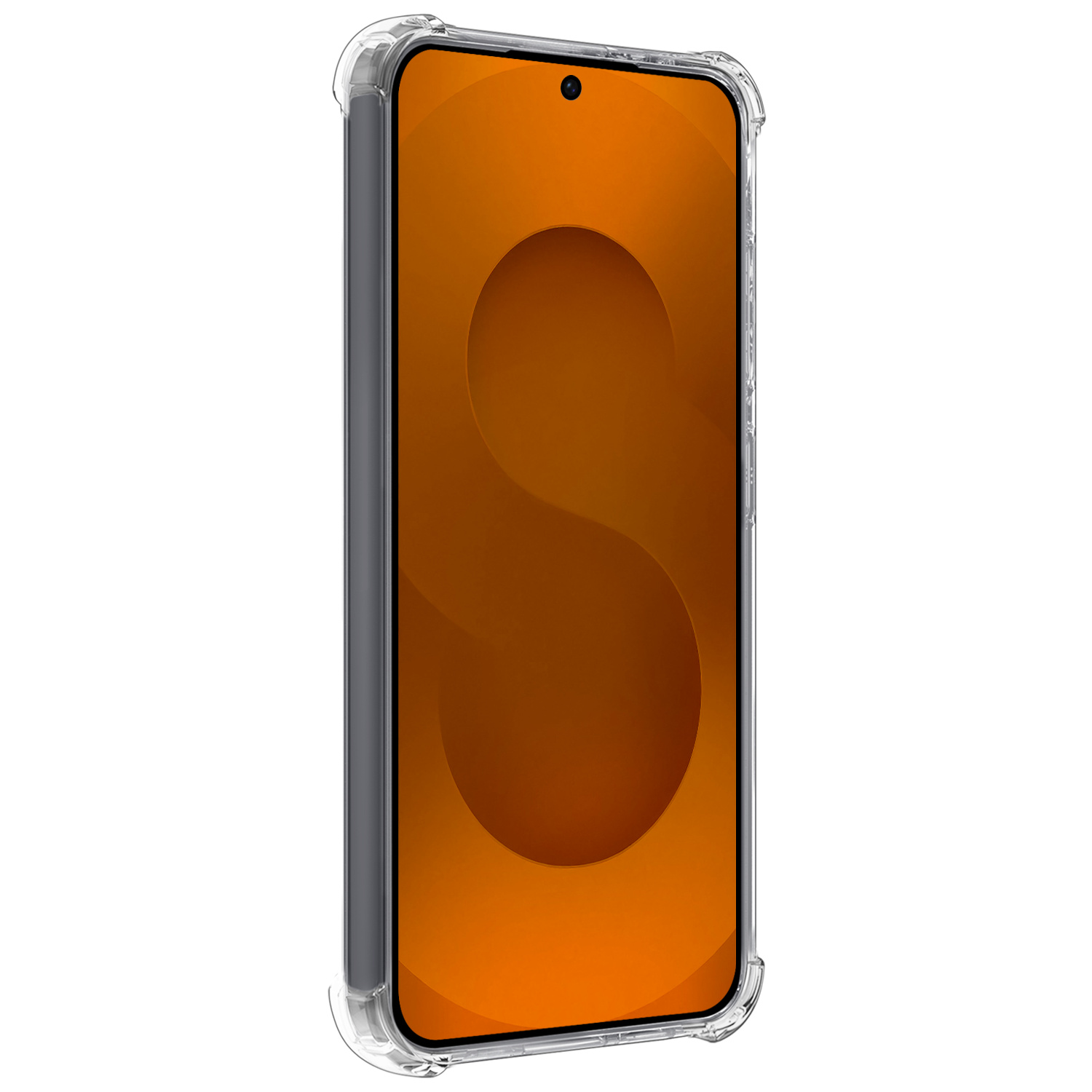 Nomfy Nomfy Samsung Galaxy S25 Hoesje Shockproof - Transparant - 2 PACK