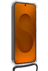 Nomfy Nomfy Samsung Galaxy S25 Hoesje Pashouder met Koord Met 2x Screenprotector