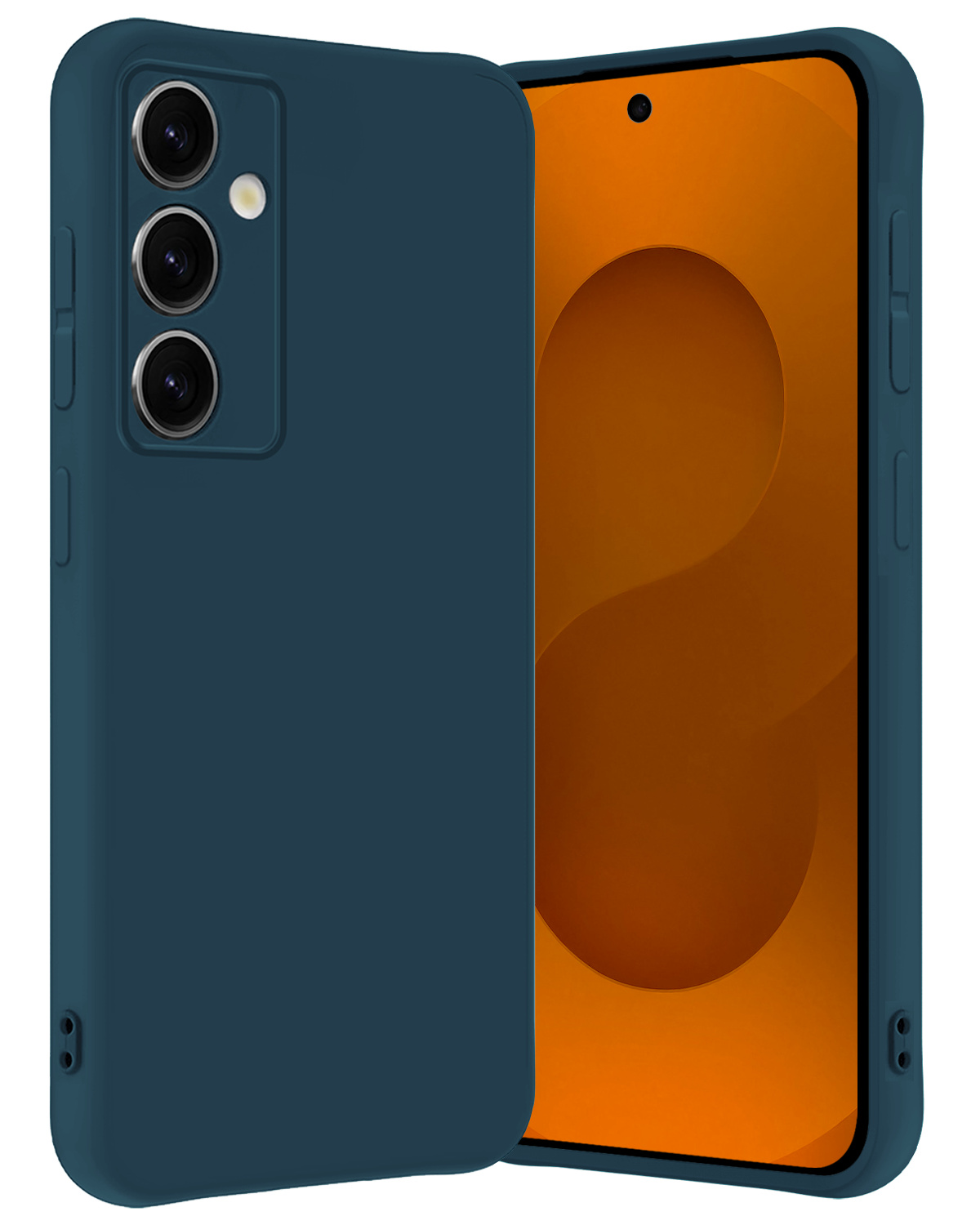 Nomfy Nomfy Samsung Galaxy S25 Hoesje Siliconen - Donkerblauw